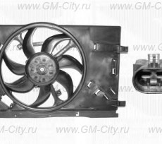 Вентилятор радиатора охлаждения Opel Corsa D