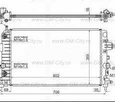 Радиатор sat Opel Zafira B Family