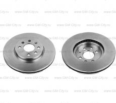 Диски тормозные передние 4 болта miles Opel Astra H