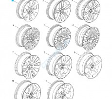Диск колеса литой 7j x 17